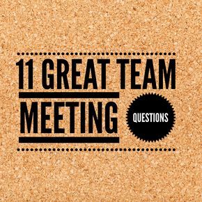 Good leaders know to ask questions.  Great leaders know how to ask the right questions.  When you gather your team around the table, it’s crucial to ask the right questions. Every Tuesday, I gather my team to debrief the previous Sunday and plan for the upcoming week(s).  Debriefing is important to celebrate what went well and to adjust … Team Building Questions, Meeting Ice Breakers, Leadership Team Development, Team Meeting Ideas, Work Incentives, Womens Ministry Events, Fun Team Building Activities, Meeting Activities, Team Development