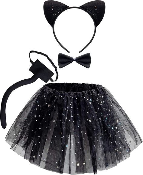 Get the perfect accessory for any event with this Black Kitty Cat Costume Accessory Deluxe Set. Made with high-quality materials, it includes a headband, collar, tutu skirt, and tail. This set is super durable and can be used again and again. Perfect for dress-up, themed parties, Halloween, and more. Click here to get yours now! Black Cat Costume, Black Cat Costumes, Ears And Tail, Cat Cosplay, Beautiful Features, Cat Ears Headband, Black Kitty, Cat Costume, Dressup Party