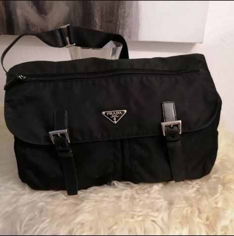 Ronan And Teal, Prada Messenger Bag, Korean Bag, Postman Bag, Black Turtle Neck, Camping Bag, Bags Aesthetic, Sporty And Rich, Purse Accessories