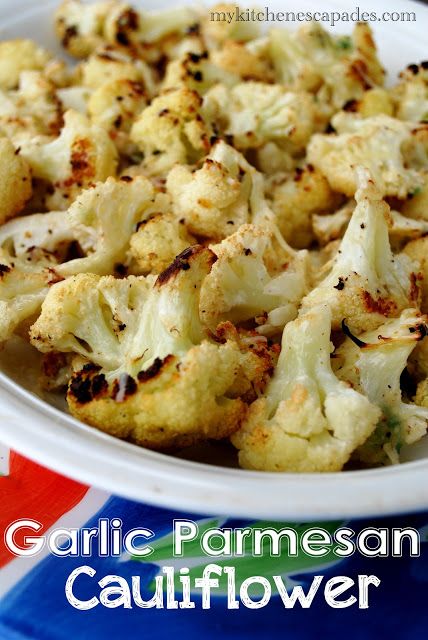 Garlic Parmesan Cauliflower:  My hubby and I ate the whole head ourselves....PHENOMENAL! Garlic Parmesan Cauliflower, Garlic Cauliflower, Parmesan Roasted Cauliflower, Parmesan Cauliflower, Roasted Garlic Cauliflower, Garlic Parmesan, Cauliflower Recipes, Side Recipes, Roasted Cauliflower