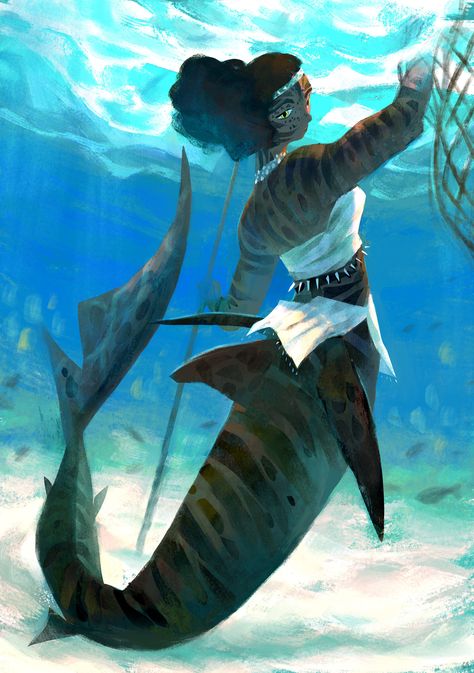 Mer People, Shark Mermaid, Siren Design, Leopard Shark, Mermaid Drawings, Real Mermaids, Tiger Shark, Architecture Art Design, Mermaids And Mermen