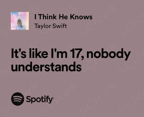 Taylor Swfit song lyrics- I Think He knows #aesthetic #taylorswiftedit #taylornation #taylorswiftlyrics #spotify #music I Think He Knows Aesthetic, 17 Song Lyrics, I Think He Knows Lyrics, I Think He Knows Taylor Swift, I Think He Knows, Taylor Swfit, Favorite Lyrics, Song Artists, Taylor Swift Lyrics