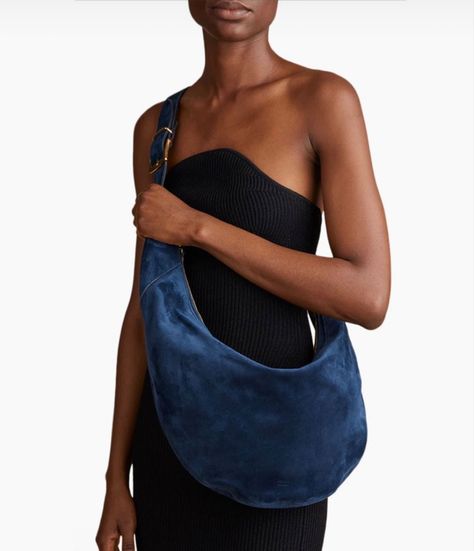 Navy suede bag, Khaite bag Blue Suede, Hobo Bag, Chloe, Dark Blue, Messenger Bag, Navy Blue, Gucci, Navy, Blue