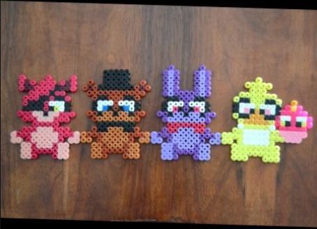 (Not mine credit goes to original creator) Cute Perler Beads, Cute Perler, Fnaf Birthday, Melty Bead Designs, Perler Beads Ideas, Melt Beads Patterns, Hamma Beads Ideas, Easy Perler Bead Patterns, Melty Bead Patterns