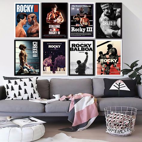 Living Sofa, Sofa Wall Decor, Sofa Wall, Poster Bedroom, Gallery Wall Living Room, Apartment Living Room Design, Room Redesign, Cinema Room, Painting Poster