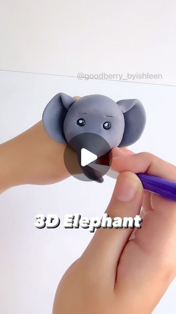 Fondant Elephant, 3d Elephant, Decorating Hacks, Cake Artist, Cake Decorating Tips, Artist On Instagram, Precious Moments, Fondant, Cake Decorating