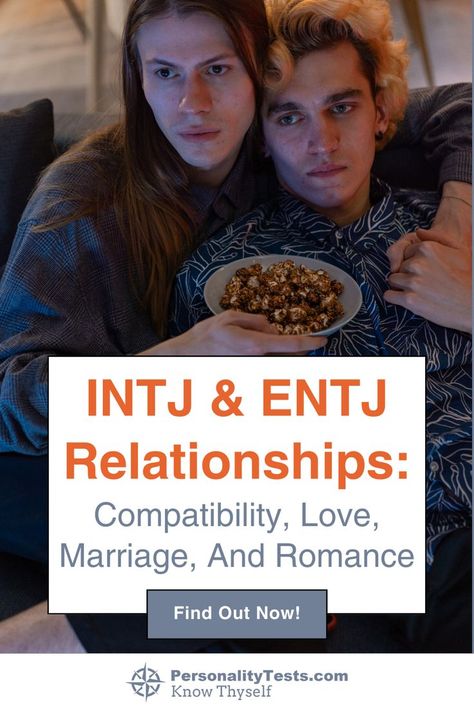 Unlock the secrets of INTJ and ENTJ relationships! 🌟💑 Delve into the fascinating world of personality types, discovering compatibility factors, love stories, marriage dynamics, and the art of romance. Unravel the unique traits that shape these connections. Click to explore more on our personality test website! #INTJ #ENTJ #Relationships #Love #Marriage #Romance #PersonalityTraits #PersonalityType Entj Intj Relationship, Entj And Intj Relationship, Entj X Intj Relationship, Entj And Intj, Entj Relationships, Intj Entj, Entj Personality, Creative Writing Exercises, Intj Women