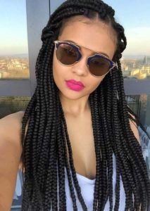 40 Medium Sized Box Braids Large Box Braids, Medium Box Braids, Big Box Braids, Blonde Box Braids, Jumbo Box Braids, Long Box Braids, Box Braids Hairstyles For Black Women, Box Braids Styling, Girls Braids