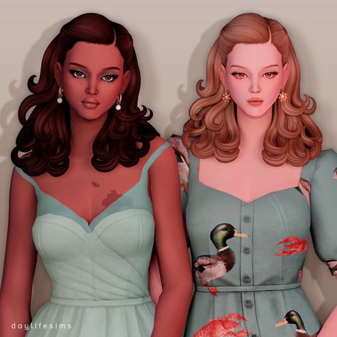 Daylifesims | MARJORIE Hairstyle now available at my Patreon. . Link in bio. . #sims #sims4 #s4cc #ts4cc #daylifesims | Instagram Sims 4 Cc Miguel O'hara, Sims 4 50s Hair, Sims 4 Vintage Hair, Daylifesims Sims 4 Hair, Cc Eyes, Sims Finds, Sims 4 Cc Eyes, 1950s Hairstyles, 50s Hairstyles