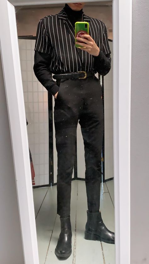 [WDYWT] For Once Something Not All 70s All Black Masc Outfit, 일본 패션, Concert Fits, Work Style, Men Fashion Casual Outfits, Streetwear Men Outfits, Swaggy Outfits, Mode Inspo, Men's Clothes