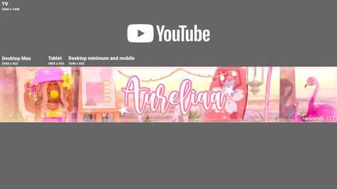 Made by arouliaa on tiktok and youtube Roblox Youtube Banner, Yt Banner, Youtube Banners, Tablet, Iphone, Anime, Quick Saves