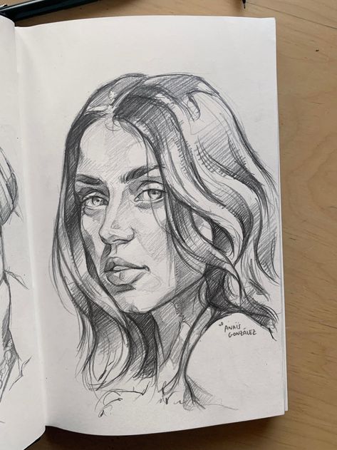 Anais Gonzalez Art, Celebrity Sketches Easy, Anais Gonzalez, Celebrity Sketches, Fast Sketch, Basketball Drawings, Fineliner Art, Human Sketch, Celebrity Artwork