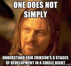 Observation 16: Social Development In class, we learned about Erikson's stages of psychosocial development. According to the stages, Steve Urkel would be in the Industry vs. Inferiority. This stage is a crisis between whether or not an individual is skilled at something or is not skilled at something. Funny Pregnancy Memes, Meme Girl, Hair Birthday, 9 Months Pregnant, Pregnancy Memes, Vampire Diaries Memes, Red Ginger, Red Birthday, One Does Not Simply