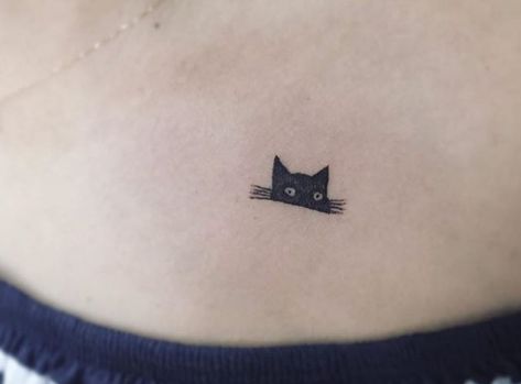 25 Best Small Cat Tattoo Designs – The Paws Half Cat Face Tattoo, Cat Space Tattoo, Siamese Cat Tattoos, Tattoos For Women Cat, Small Cat Tattoo, Mama Tattoos, Just Breathe Tattoo, Cat Face Tattoos, Paw Tattoos