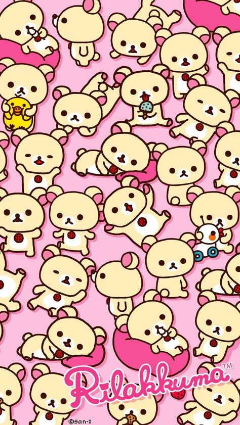 Rilakuma Wallpapers, Wallpaper Rilakkuma, Rilakkuma Wallpaper, Whatsapp Wallpaper, Sanrio Wallpaper, Funny Phone Wallpaper, Iphone Wallpaper Themes, Character Wallpaper, Kawaii Wallpaper