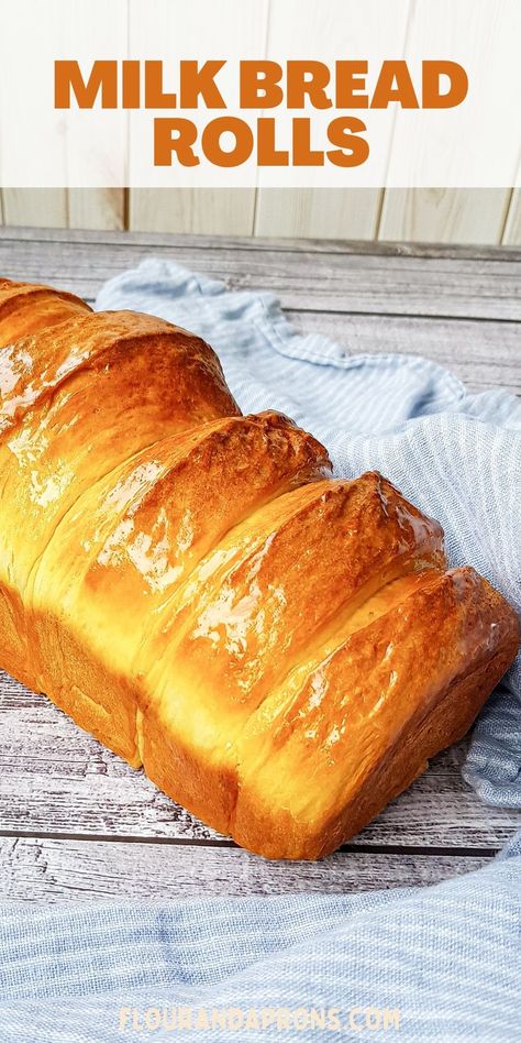 Learn how to make irresistibly soft and fluffy milk bread rolls with this easy recipe. Perfect for breakfast or as a side for any meal. Long Rise Bread, Gourmet Thanksgiving Recipes, Milk Rolls, Unique Thanksgiving Recipes, Milk Bread Rolls, Gourmet Thanksgiving, Fluffy Rolls, Thanksgiving Crockpot Recipes, Milk Buns