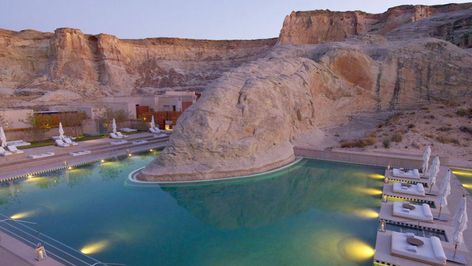 Amangiri - Lake Powell, Utah - Exclusive 5 Star Luxury Resort-slide-3 Lake Powell Utah, Amangiri Resort, Luxury Resort Hotels, Couples Resorts, Cool Swimming Pools, Honeymoon Spots, Lake Powell, Hotel Pool, Beautiful Hotels