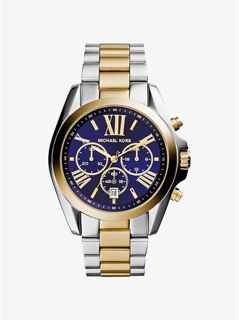 Boyfriend Look, Swiss Army Watches, Michael Kors Men, Two Tone Watch, Watch Model, Women's Watch, Handbags Michael Kors, Stainless Steel Band, Leather Band