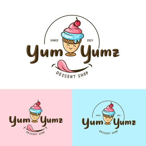 Ice Cream Logo by jayson.lino-362341 - Designhill Ice Cream Logo Design Creative, Ice Cream Logo Design, Ice Cream Logo, Logo Personal, Cd Cover Design, Facebook Cover Design, Graphic Design Ideas, Logo Graphic Design, Header Design