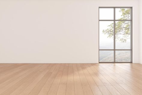 Tree Background, Room Background, Landscape Background, Empty Room, Wooden Floor, 3d Rendering, Wooden Flooring, Aesthetic Backgrounds, Premium Photo