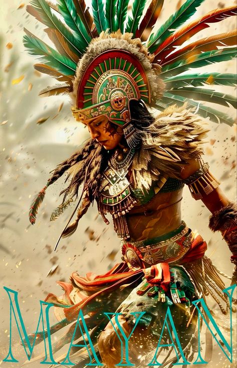 Mayan Aztec Aztec Warrior Tattoo, Female Warrior Illustration, Golden Armor, Aztec Artwork, Aztec Empire, Warriors Illustration, Native American Paintings, Dream Catcher Native American, Mayan Art