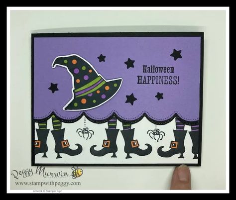 Scary Silhouettes, Halloween Cards Diy, Card Making Ideas Easy, Halloween Week, Halloween Cards Handmade, Holiday Halloween, Wink Of Stella, Halloween Card, Up Halloween