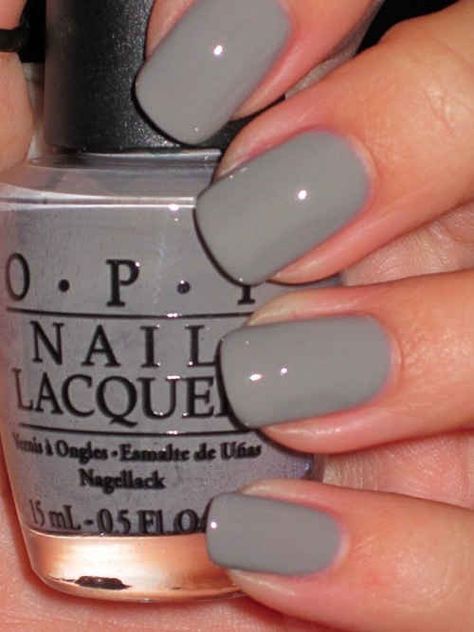 Grey is a beautiful color for nails! Here's a link to several beautiful shades and styles of grey manicures Grey Nail, Grey Nail Polish, Fun Nail Colors, Gray Nails, Opi Nail Polish, Colorful Nail Designs, I Love Nails, Opi Nails, China Glaze