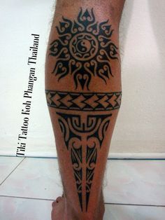 tiki  tattoo tribal | Done by hand at Tiki Tattoo studio koh phangan the only Maori ... Mandala Tattoo Leg, Maori Tattoo Meanings, Tiki Tattoo, Polynesian Tattoos Women, Filipino Tattoos, Maori Tattoos, Polynesian Tattoo Designs, Full Sleeve Tattoo Design, Maori Tattoo Designs