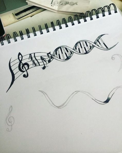 Music Major Tattoo, Tattoos For Music Lovers Unique, Music Inspired Tattoos, Music Note Art, Music Symbol Tattoo, Journey Tattoo, Science Tattoo, Music Tattoo Sleeves, Tattoo Music