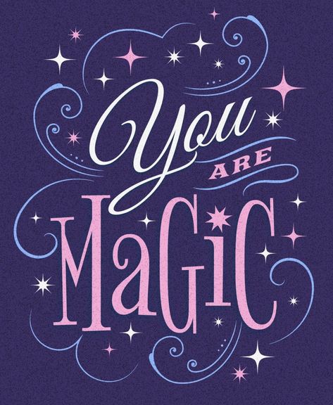 Magic Typography Design, Magic Typography, Different Lettering, Hand Lettering Worksheet, Learn Hand Lettering, Jean Photography, Magic Quotes, Hand Lettering Inspiration, Lettering Inspiration