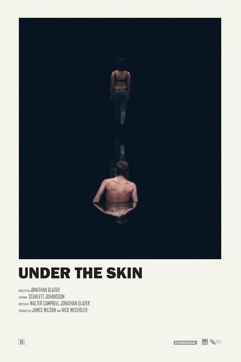 Under the Skin (2013) Under The Skin Movie, Fan Poster, Film Poster Design, Under The Skin, Retro Film, Movie Poster Wall, Minimal Movie Posters, Cinema Posters, Kill Bill