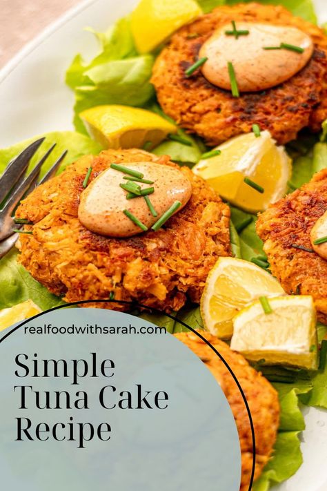 This Easy Tuna Cakes recipe is ready from start to finish in 15 minutes! They're hot and crispy on the outside, tender in the middle and served with a dollop of homemade spicy mayonnaise and fresh lemon wedges. Tuna Cakes Easy, Tuna Patties Easy, Tuna Cakes Recipe, Pantry Meals, Seafood Dinners, Tuna Patties, Tuna Cakes, Weeknight Recipes, Family Dinner Recipes