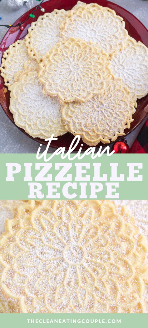 Gluten Free Pizzelle Recipe, Pizelle Recipe, Anise Extract, Pizzelle Maker, Pizzelle Cookies, Pizzelle Recipe, Healthy Holiday Recipes, Almond Extract, Italian Cookies