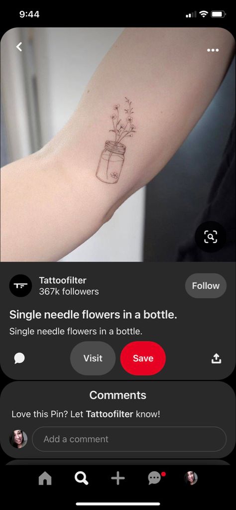 Flower In Mason Jar, Mason Jar Tattoo, Jar Tattoo, Jar Of Flowers, Flowers Tattoo, Tattoo Sleeve, Tattoos And Piercings, Mason Jar, Sleeve Tattoos