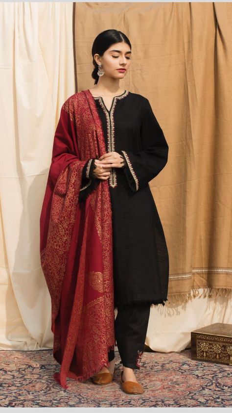 Embroidery Winter, Pakistani Women Dresses, Classy Outfits For Women, Pakistani Fashion Casual, Desi Fashion Casual, Pakistani Fancy Dresses, Pakistani Dresses Casual, Pakistani Fashion Party Wear, Salwar Kamiz