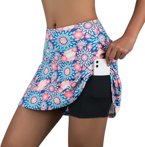 Amazon.com: Women Workout Skirts Sports Skirts,Athlectic Skorts with Pockets,High Waisted Golf Skirt, Running Skorts(M Blue) : Clothing, Shoes & Jewelry Skirts Tennis, Golf Skorts, Thigh Chafing, Running Skirts, Golf Skirt, Blue Clothing, Athletic Skort, Swimsuit Material, Women Workout