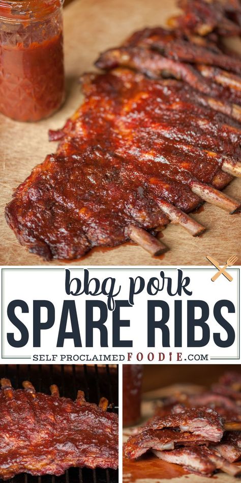 Oven Baked Spare Ribs, Pork Spare Ribs In The Oven, Spare Pork Ribs, Baked Spare Ribs, Smoked Pork Spare Ribs, Bbq Pork Spare Ribs, Oven Baked Pork Ribs, Pork Spare Ribs Recipe, Spare Ribs Recipe