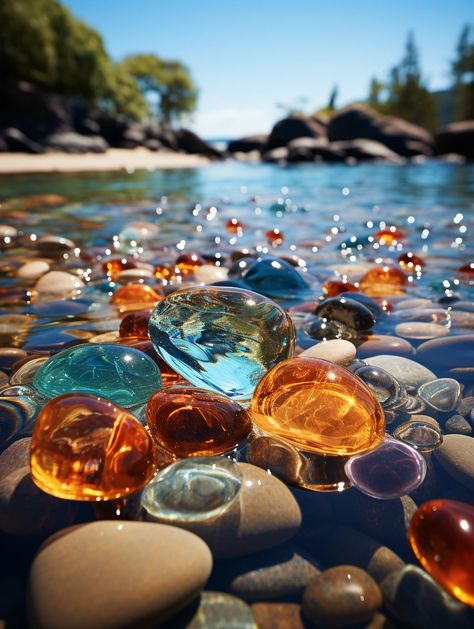 Pretty Nature Pictures, Iphone Wallpaper Photography, Glass Pebbles, Iphone Wallpaper Lights, Reflection Photos, Best Nature Images, Whatsapp Wallpaper Cute, Best Nature Wallpapers, Iphone Wallpaper Stills