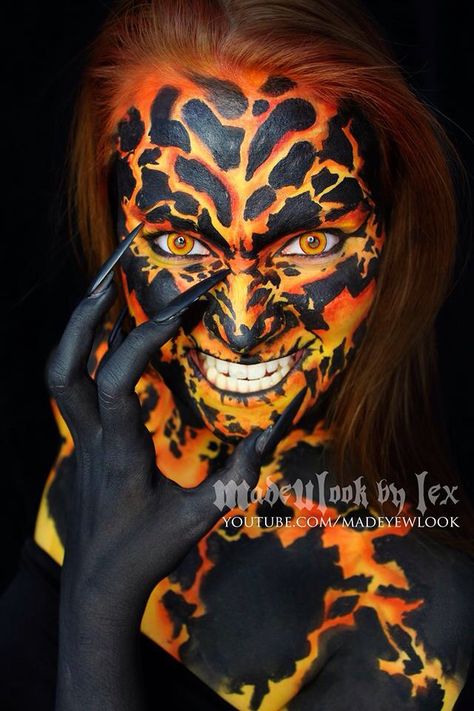 Dragon Queen, Theatre Makeup, Halloween Contact Lenses, Halloween Contacts, Horror Makeup, The Seven Deadly Sins, Halloween Makeup Inspiration, Concept Ideas, Special Effects Makeup