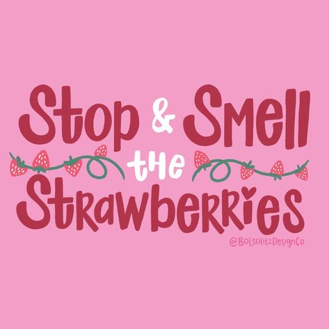 LAUREN BOLSCHITZ shared a post on Instagram: “Because they smell so sweet 🍓🍓🍓 . . . . . #strawberry #lettering #handlettering #goodtype #typelove…” • Follow their account to see 38 posts. Strawberry Quotes Instagram, Strawberry Username Ideas, Strawberry Captions, Cafe Frames, Baking Memes, Strawberry Quotes, Cute Food Quotes, Bujo 2025, Breakable Hearts