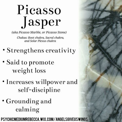 Picasso Jasper crystal meaning Picasso Jasper Meaning, Crystals Gems, Crystal Cave, Crystals Healing Properties, Jasper Ring, Gemstone Meanings, Picasso Jasper, Crystal Healing Stones, Crystal Magic