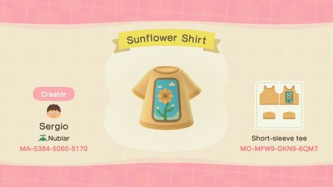 Acnh Custom Designs, Ac Codes, Pastel Hoodie, Random Wallpaper, Acnh Clothes, Acnh Designs, Animal Crossing Qr Codes Clothes, Acnh Codes, Spring T Shirts