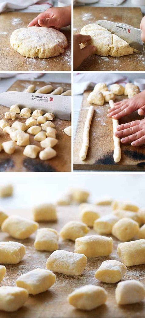 Homemade Ricotta Gnocchi, Gnocchi From Scratch, How To Cook Gnocchi, Homemade Ricotta, Ricotta Gnocchi, Food Italian, Homemade Gnocchi, Recipetin Eats, Pasta Fatta In Casa