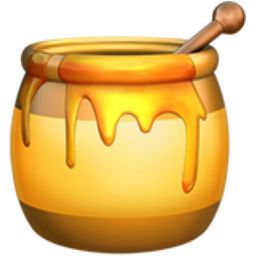 The Honey Pot Emoji on iEmoji.com Sushi Emoji, Emoji Clipart, The Princess And The Pea, Winnie The Pooh Honey, Princess And The Pea, Make It Rain, Fortune Cookie, Honey Jar, Apple Ios