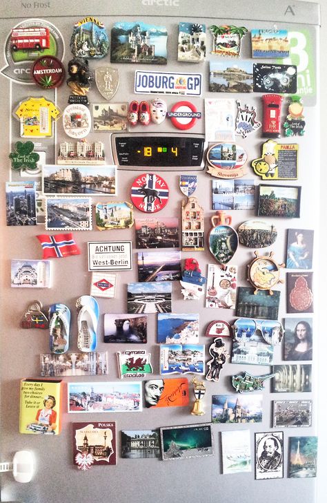 #Fridge #magnets #collection #travel #souvenir http://travel.prwave.ro/fridge-magnets-new-additions-to-my-collection/ Fridge Magnet Collection, Travel Pins Collection, Magnets On Fridge, Fridge Magnets Aesthetic, Magnets Aesthetic, Travel Magnets, Diecast Cars Display, Magnetic Personality, Magnets For Fridge