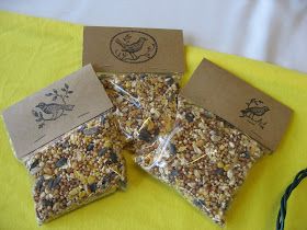 Here's a simple bird seed packet to create for a wedding or party favor. I purchased the clear cellophane bags at hobby lobby and then rec... Seeds Packaging, Bird Seed Favors, Wedding Party Favors Diy, Diy Seed Packets, Missions Conference, Party Favors Diy, Memorial Items, Ideas Wedding Party, Memorial Favors