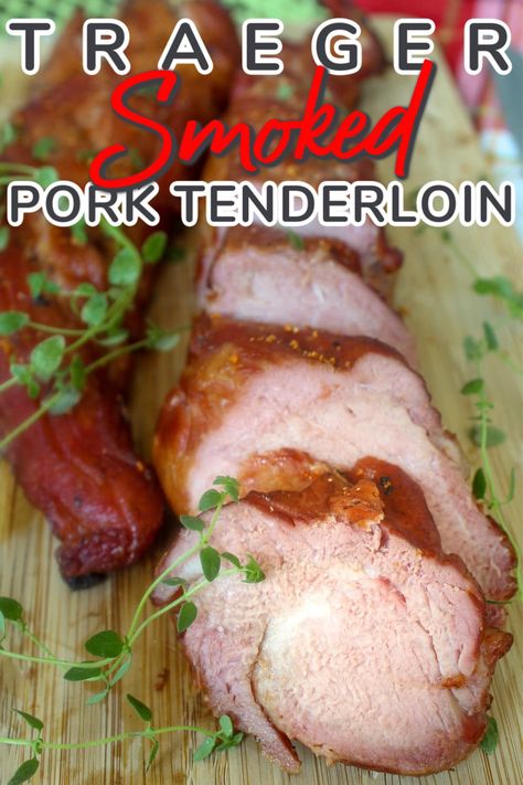 Traeger Pork Tenderloin, Bbq Pork Rub, Smoked Pork Tenderloin Recipes, Smoked Pork Tenderloin, Traeger Grill Recipes, Smoked Pork Loin, Pellet Smoker, Boneless Pork Loin, Tenderloin Recipe