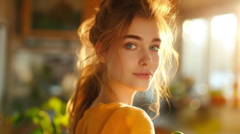 Discover and download free images Golden Hour Glow: Radiant #Beauty in Warm Light https://aifusionart.com/golden-hour-glow-radiant-beauty-in-warm-light/?utm_source=facebook&utm_medium=social&utm_campaign=ReviveOldPost #Eyes Female Book Characters, Radiant Beauty, Golden Hour Photography, Book Character, Face Photography, Face Light, Golden Lights, Character Ideas, Download Free Images