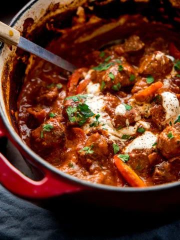 Slow Cooked Recipes - Nicky's Kitchen Sanctuary Leftover Pizza Sauce, Pork Broccoli, Beef Massaman Curry, Hungarian Goulash, Kitchen Sanctuary, Goulash Recipe, Beef Goulash, Paprika Sauce, Leftover Pizza