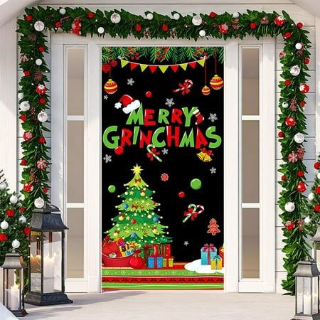 Classroom door christmas decorations